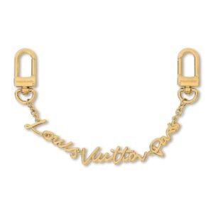 LV Script Chain Bag Charm