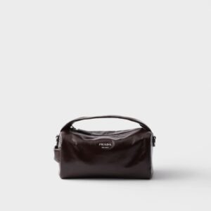 Leather shoulder bag - Dark Brown